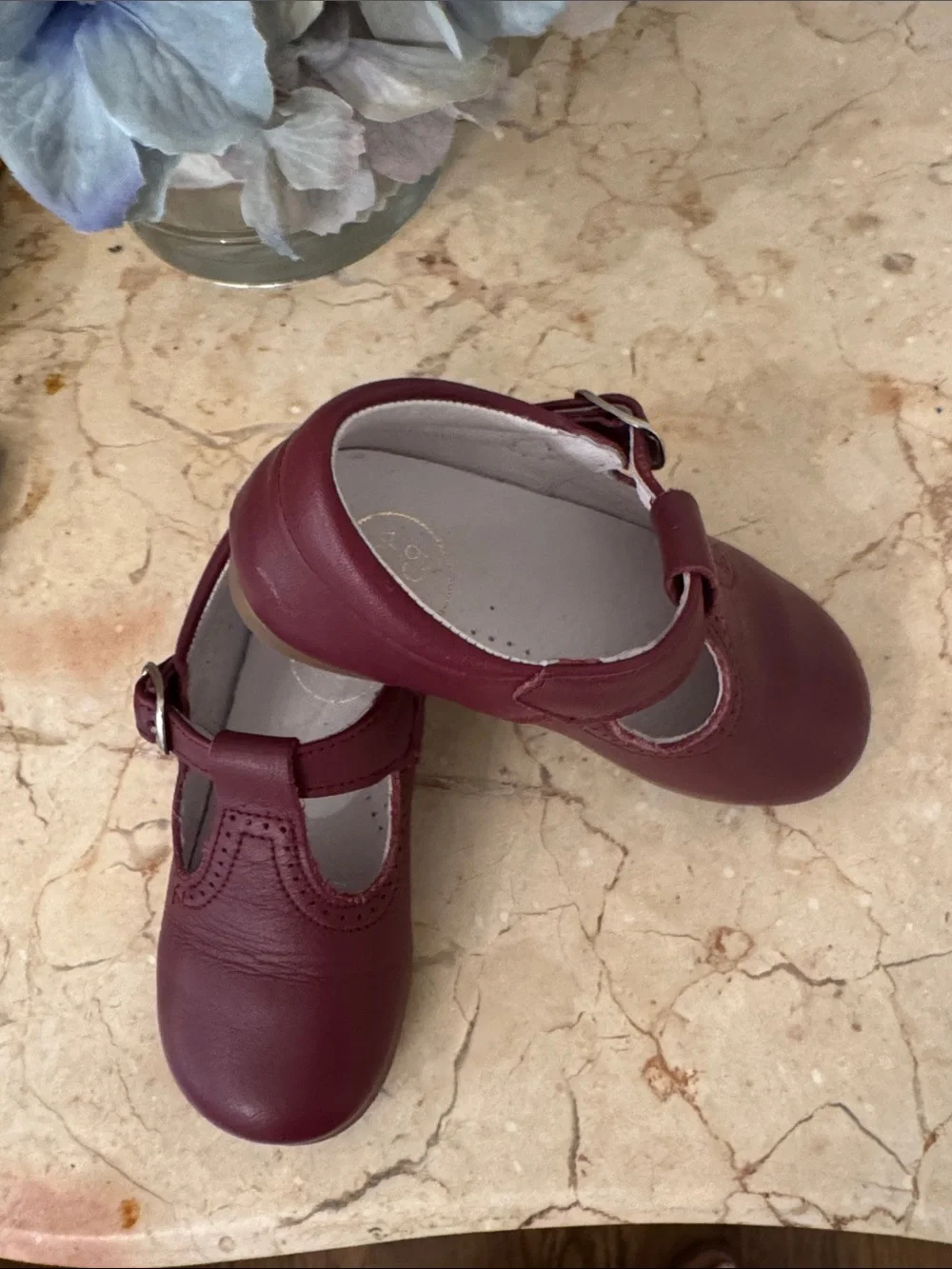 Pepa London Burgundy T strap 24 8 🇬🇧